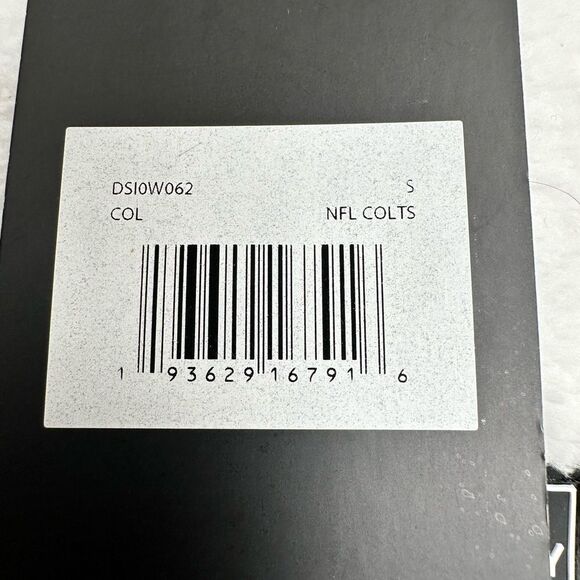 NWT DKNY Women’s White NFL Colts Fleece Cropped Hoodie Embroidered Logo - Size S - Picture 9 of 11